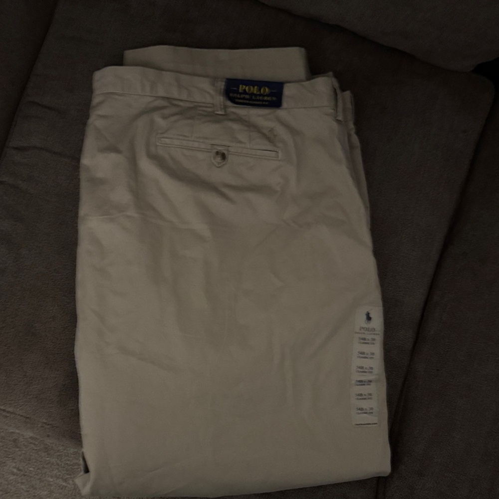 Polo by Ralph Lauren Men's Light Cream Chino Pants 54x30